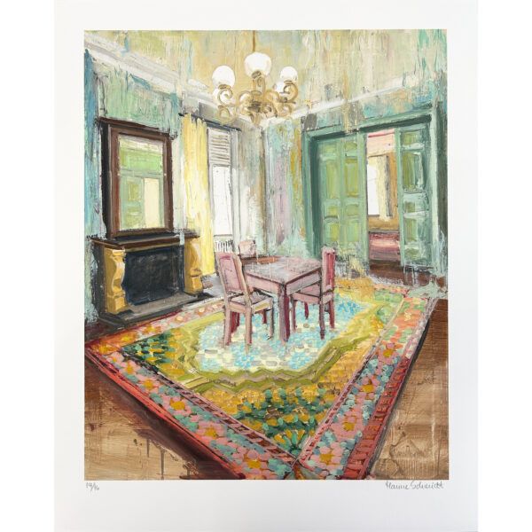 Hanne Schmidt, giclée, kunsttryk, print, art print, Galleri kbh kunst, kunst til væggen, interirør, spisestue, bolig, indretning