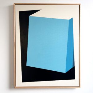 Rene Tromborg, galleri, kbh kunst, maleri, grafisk, blå, turkis, sort, hvid