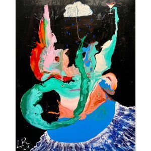 Lasse Riisager, maleri, abstrakt, naivistisk, provo, abstraktioner, farverig kunst, galleri, kbh kunst