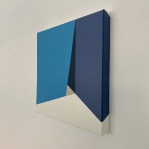 Rene tromborg, galleri kbh kunst, blå, minimalisme, grafisk kunst, konkret kunst, geometri.