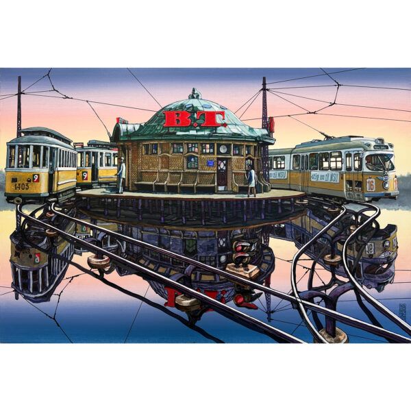 Alexei Svetlov, Galleri kbh kunst, maleri, mixed media, københavn, figurativ, byen, byliv