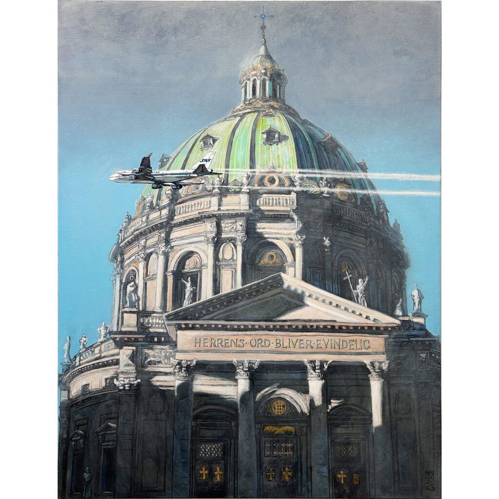Alexei Svetlov, Galleri kbh kunst, maleri, mixed media, københavn, figurativ, byen, byliv, surrealisme