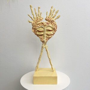 Aske Hagenbøl, Galleri kbh kunst, skulptur, gips, figur, væsen, dansk kunst, billig kunst