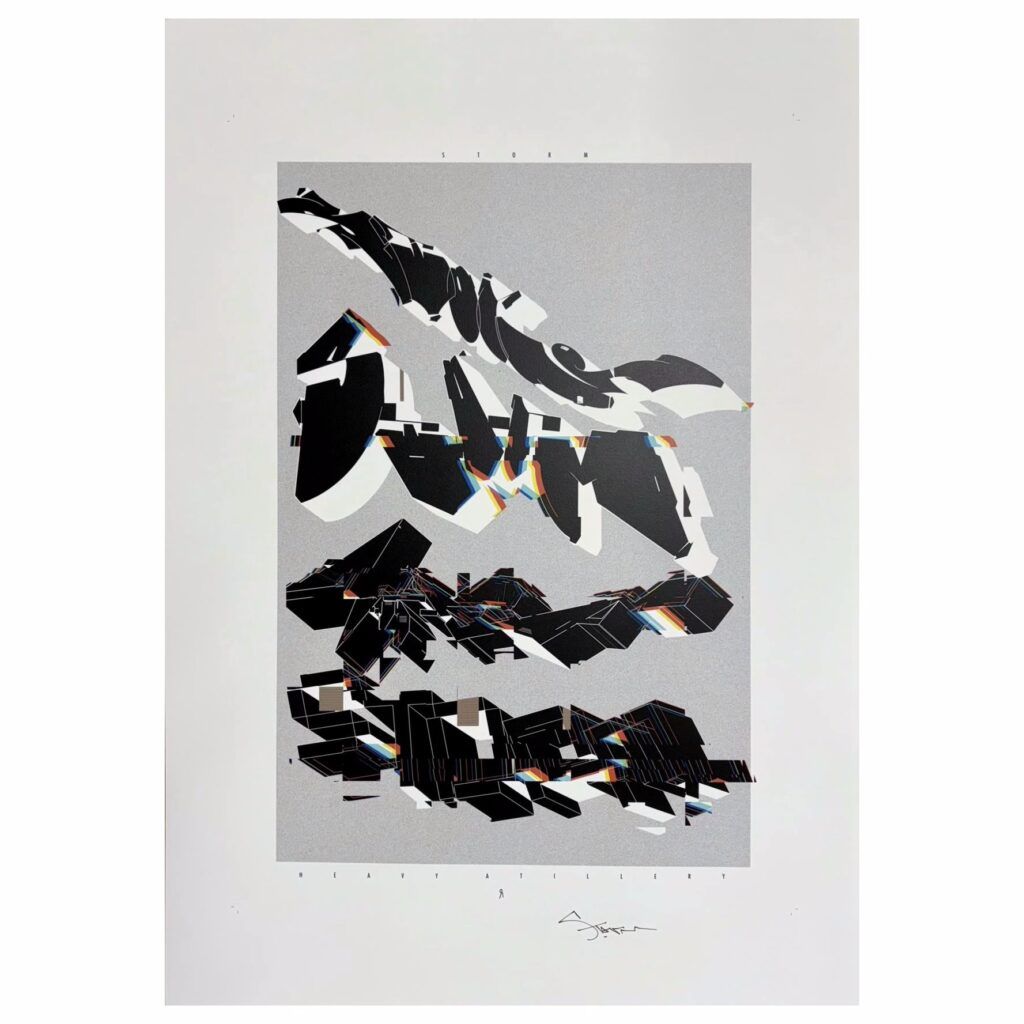 Christian Storm, galleri kbh kunst, signeret plakat